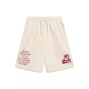 Li-Ning Свободные спортивные шорты с анимированным принтом X Disney Toy Story, женские плавки, цвет яичной скорлупы, AKST646-2 L