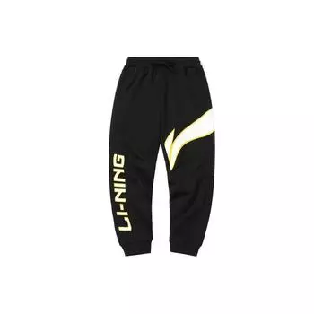 Li-Ning Свободный крой цветные блок логотип трикотажные спортивные брюки мужские низ AKLP843-7 S