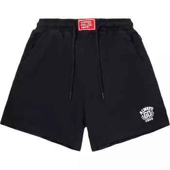 Li Ning Свободный крой Спортивные Простые Шорты на шнуровке с буквенным принтом Повседневные Женские шорты Черные AKSV604-4 S