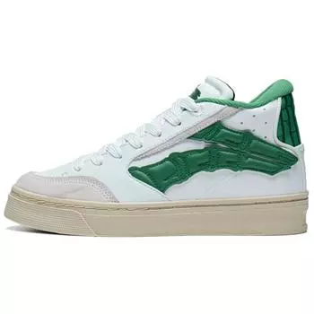 Li-Ning Synthetic Leather Comfortable Casual Non-Slip Wear-Resistant Mid-Top Sneakers Women Sneakers AECT020-3 37