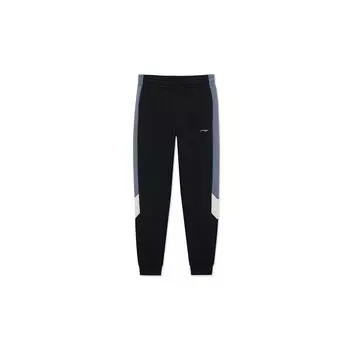 Li Ning Теплые цветные трикотажные спортивные штаны для бега мужские низ AKLRF31-2 XL