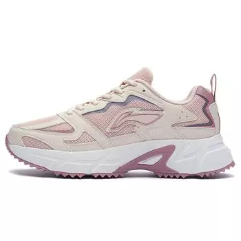 Li-Ning Теплые и нескользящие низкие кроссовки для скейтбординга женские кроссовки светло-серые розовые ARLQ004-6 40