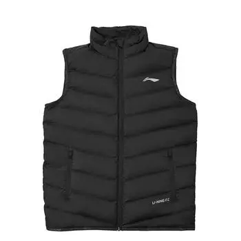 Li Ning теплый водонепроницаемый спортивный пуховый жилет мужской жилет черный AMRR065-1 M