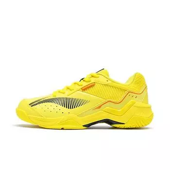 Li Ning Thunder Тренировочная Мода Удобные Универсальные Амортизирующие Дышащие Низкие Бадминтонные Кроссовки Унисекс Ярко-желтые AYTV005-3 42