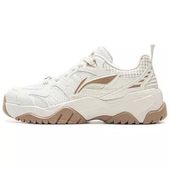 Li Ning Tian Ji 3 Классические Модные Кроссовки Женские Кроссовки Белый Серый AGCV086-3 36