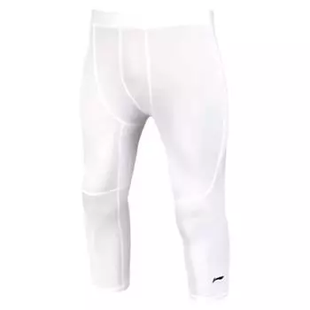 Li-Ning Tight Basketball Base Layer High Elastic Quick Dry Compression Fitness Training Running Three Quarter Sports Pants Unisex bottoms YUQT005-2 L