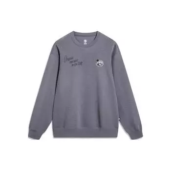 Li-Ning Толстовка Badfive Letter Pullover, мужская толстовка, дымчато-серая AWDT463-9 XL