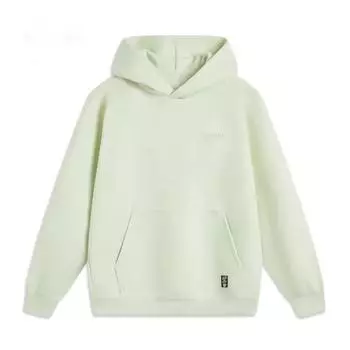 Li-Ning Толстовка с капюшоном Anti-Five Series Letter, удобная, дышащая, универсальная, свободного кроя, мужская, мягкая, цвет мягкой воды, AWDV029-4 S