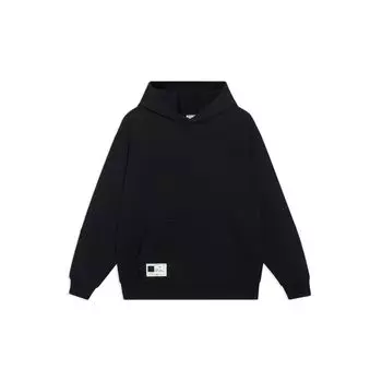 Li-Ning Толстовка с капюшоном и длинными рукавами Pure Color Logo, мужские топы, черный AWDT069-4 M