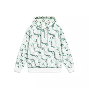Li-Ning Толстовка с капюшоном с принтом для женщин, толстовки Jade-Frost-Green AWDT380-2 S