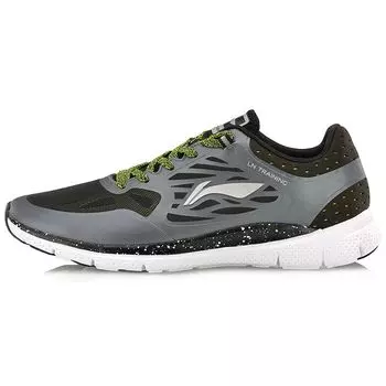 Li Ning Tough Trainer дышащие гибкие кроссовки для бега мужские кроссовки черные серые AFHM033-3 42