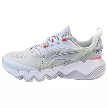 Li Ning TPU модные трендовые амортизирующие износостойкие дышащие низкие повседневные туфли унисекс повседневные туфли серые AGLT114-2 35