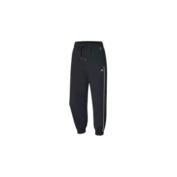 Li Ning Training Series быстросохнущие прохладные модные свободные длинные спортивные брюки с манжетами женские брюки новые стандартные черные AYKQ114-1 XL