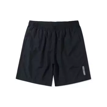 Li Ning Training Series Fitness легкие быстросохнущие шорты для бега с пятью точками повседневные шорты мужские черные AKSP831-5 M