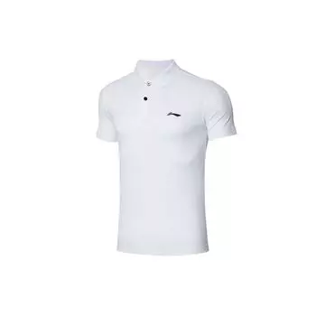 Li Ning Training Series Sports Breathable Polo Shirt Short Sleeve Men Polo Shirts White APLR005-2 4XL
