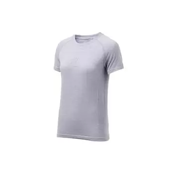 Li Ning Training Series Sports Slim Fit Short Sleeve T Shirt Women Tops Light-Mist-Purple ATSR424-1 L