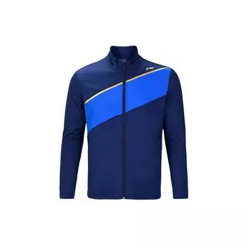 Li Ning Training Sports Stand Collar Jacket Men Jacket Deep-Purple Blue AWDQ815-2 L