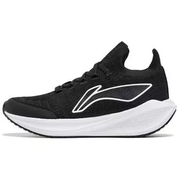 Li Ning Treading Wind Series модные универсальные нескользящие износостойкие низкие повседневные кроссовки для бега женские кроссовки черные AGLU324-2 37