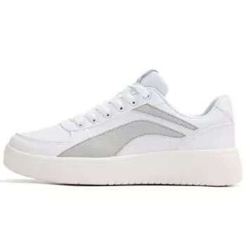 Li Ning Trendy Casual Non-Slip Wear-Sticked Low-Top Shoes Sneakers Men Sneakers White Gray AGCP335-5 42