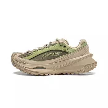 Li Ning Trendy Shock Absorbing Wear Resistance Low Top Running Shoes Unisex Sneakers Off-White AZGU003-5 39