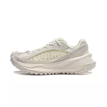 Li Ning Trendy Shock Absorbing Wear Resistance Low Top Running Shoes Unisex Running Shoes Off-White AZGU003-4 43