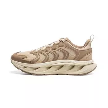 Li Ning Trendy Universal Non-Slip Wear Resistance Low Top Casual Shoes Men Casual Shoes Yellow-Brown AZGU071-3 39