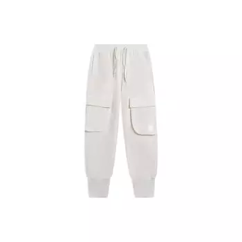 Li-Ning Трикотажные спортивные штаны Jackie Chan Kung Fu Series Pure Logo для мужчин, белые, AKLSC21-2 L