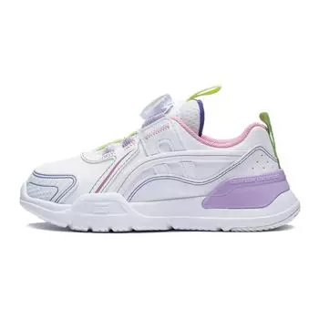 Li Ning Удобная амортизирующая износостойкая повседневная обувь Детская обувь Стандарт-белый YKNT004-14 26
