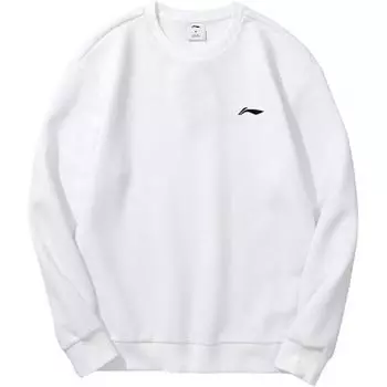 Li-Ning Удобная дышащая толстовка с круглым вырезом, мужская толстовка, белая AWDUC03-2 3XL