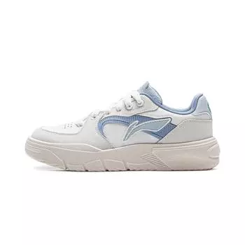 Li-Ning Удобная Модная Прочная Нескользящая Низкая Повседневная Обувь Женские кроссовки Белый Серый Синий AGCU582-1 36