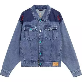 Li Ning Удобная Повседневная Рубашка-поло Простая Джинсовая Куртка Мужские Куртки Синяя AJDT065-2 L