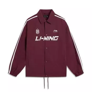 Li-Ning Удобная Простая Универсальная Поло с логотипом бренда в полоску с буквами Повседневная Свободная Куртка Унисекс куртки AJDV275-3 S