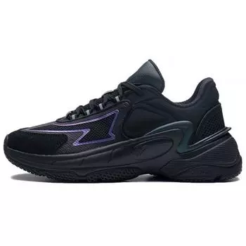Li Ning Удобная спортивная повседневная обувь женские кроссовки черные AGCS266-1 37