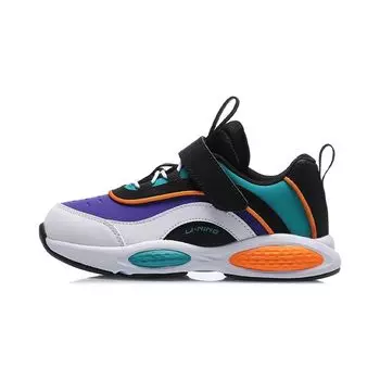 Li Ning Удобная универсальная цветная нескользящая амортизирующая износостойкая дышащая детская повседневная обувь Детская повседневная обувь YKNQ066-17 25