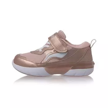 Li Ning Удобная универсальная детская повседневная обувь Детская обувь розово-золотая YKNR086-12 25