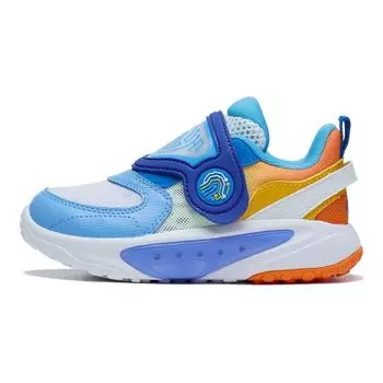 Li Ning Удобная Универсальная Дышащая Легкая Повседневная Обувь Детская Обувь Синий Оранжевый YKNT048-3 26