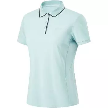 Li-Ning Удобная влагоотводящая спортивная рубашка-поло для женщин, топы цвета пера-зеленый APLU158-3 S