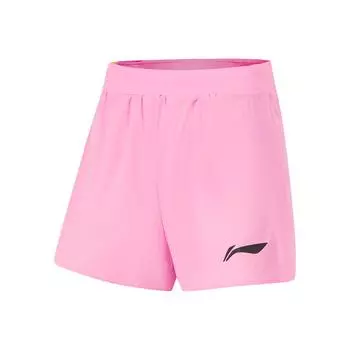 Li-Ning Удобные дышащие быстросохнущие спортивные шорты женские шорты розовые AKSU004-5 M