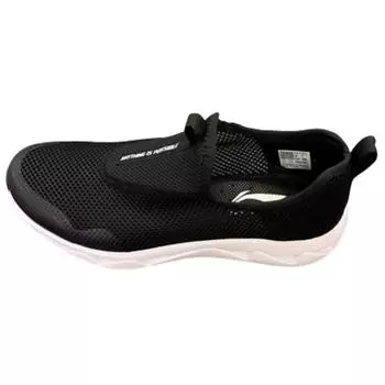Li-Ning Удобные и простые амортизирующие нескользящие низкие повседневные туфли мужские повседневные туфли черного цвета AGLT137-1 43