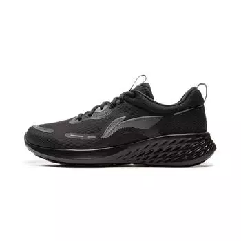 Li-Ning Удобные Модные Универсальные Амортизирующие Нескользящие Низкие Повседневные Кроссовки для Бега Мужские кроссовки Черные ARSV067-2 39