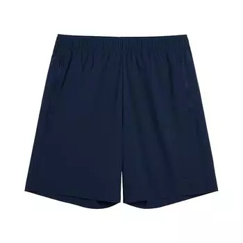 Li-Ning Удобные Мягкие Однотонные Простые Модные Быстросохнущие Шорты с Завязками Средней Посадки Повседневные Шорты Унисекс AKSU867-2