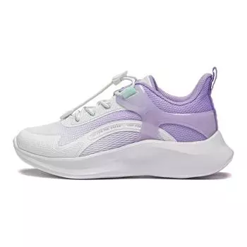 Li Ning удобные нескользящие прочные детские кроссовки детские кроссовки белые фиолетовые YKNU026-4 25