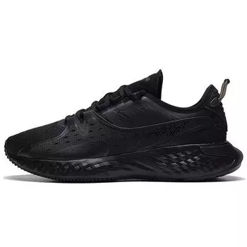 Li-Ning Удобные низкие спортивные повседневные туфли мужские кроссовки черные AGLS067-1 45