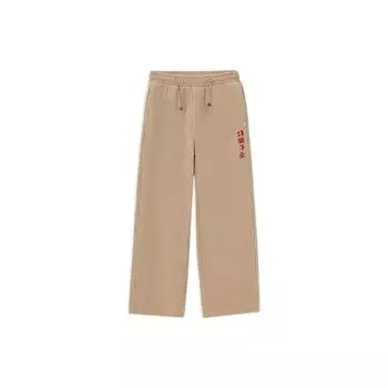 Li Ning Удобные повседневные брюки женские низы Fog-Apricot AKXS078-2 XL
