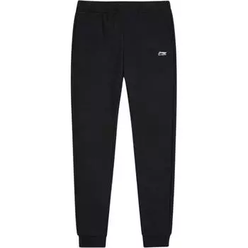 Li-Ning Удобные повседневные дышащие тренировочные длинные брюки женские низ черного цвета AKLUB22-1 S