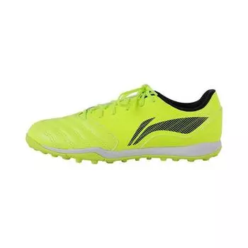 Li-Ning Удобные повседневные кроссовки Anti-Kick TF (Резиновые шипы) Амортизирующие нескользящие прочные футбольные бутсы мужские футбольные бутсы флуоресцентно-зеленые YSTU003-4 39