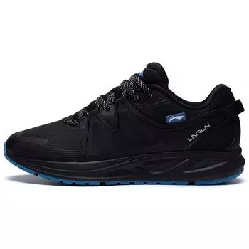 Li-Ning Удобные повседневные нескользящие износостойкие низкие кроссовки для бега для мужчин черные ARSS055-3 41