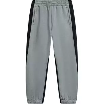 Li Ning удобные повседневные простые флисовые свободные трикотажные спортивные брюки с манжетами мужские низы серые AKLTA01-1 L