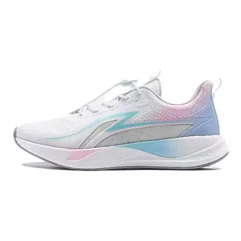 Li Ning Удобные Прочные Нескользящие Амортизирующие Детские Кроссовки для Бега Детские Кроссовки для Бега Бело-Синие YKFU032-2 31