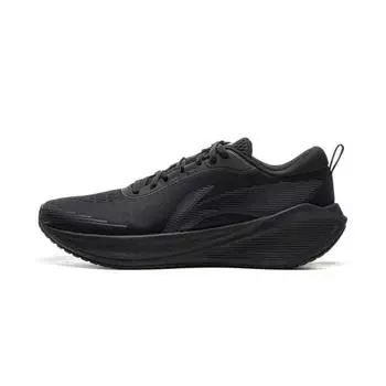Li-Ning Удобные простые нескользящие дышащие низкие кроссовки для бега женские кроссовки черные AGLU322-2 36